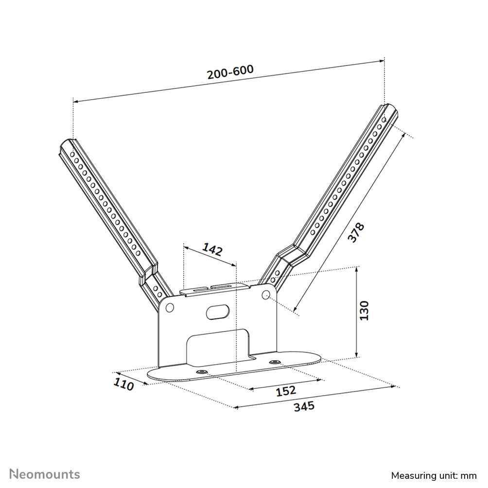 Neomounts AV35-726WH1 TV mount for Sonos Beam - easy installation - white